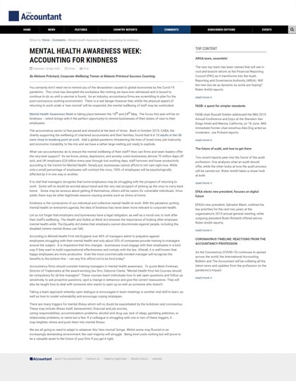 press accountant mental health awareness week accounting for kindness