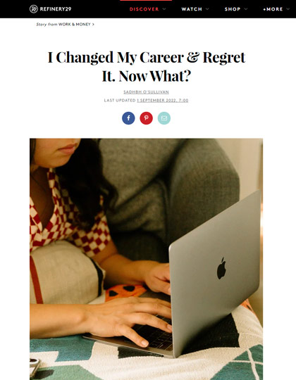 press womens refinery 29 career change